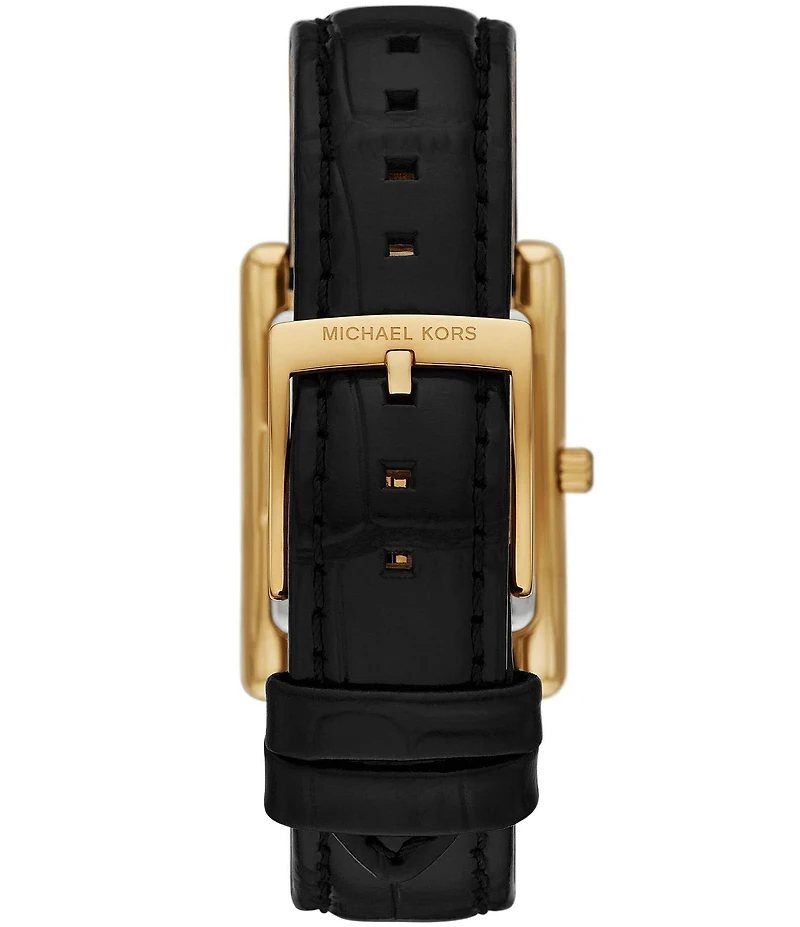 Michael Kors Women's Michael Kors Essex Quartz Three Hand Leather Strap Watch