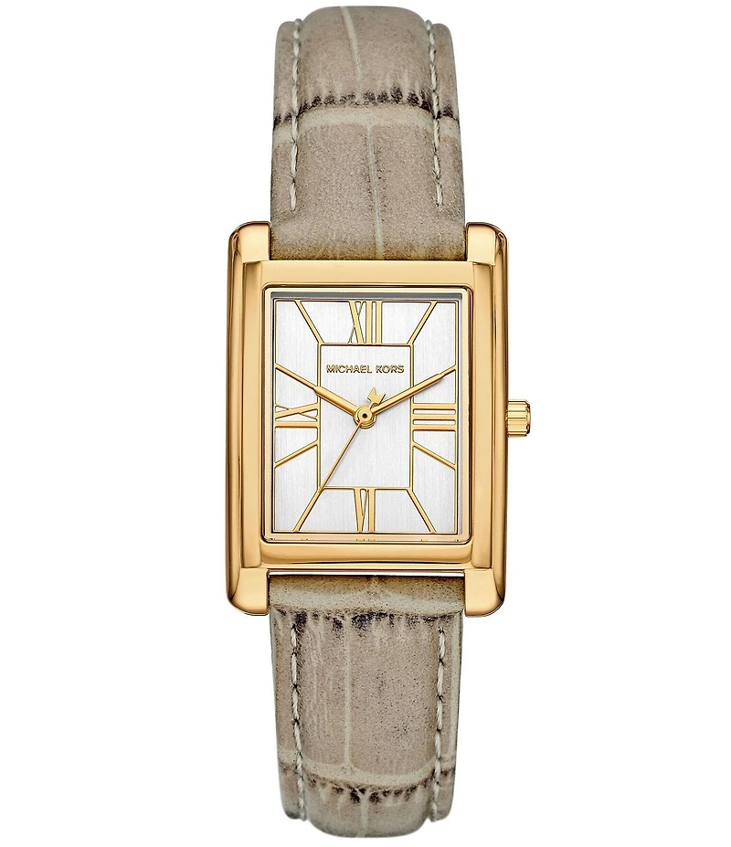 Michael Kors Women's Michael Kors Essex Quartz Three Hand Leather Strap Watch