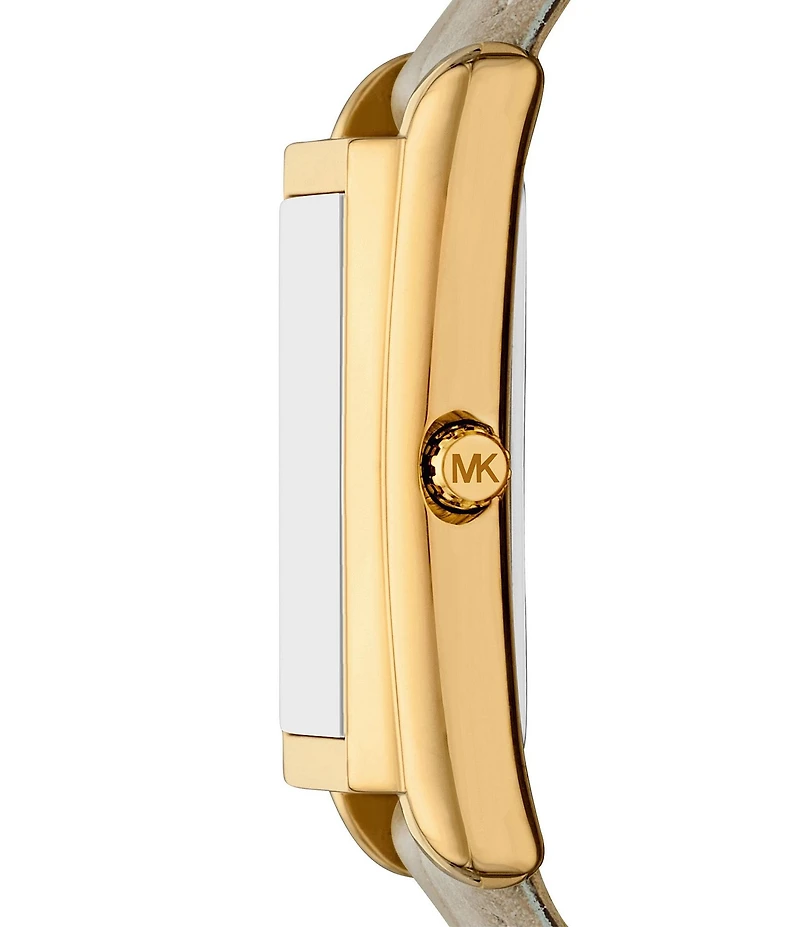 Michael Kors Women's Michael Kors Essex Quartz Three Hand Leather Strap Watch