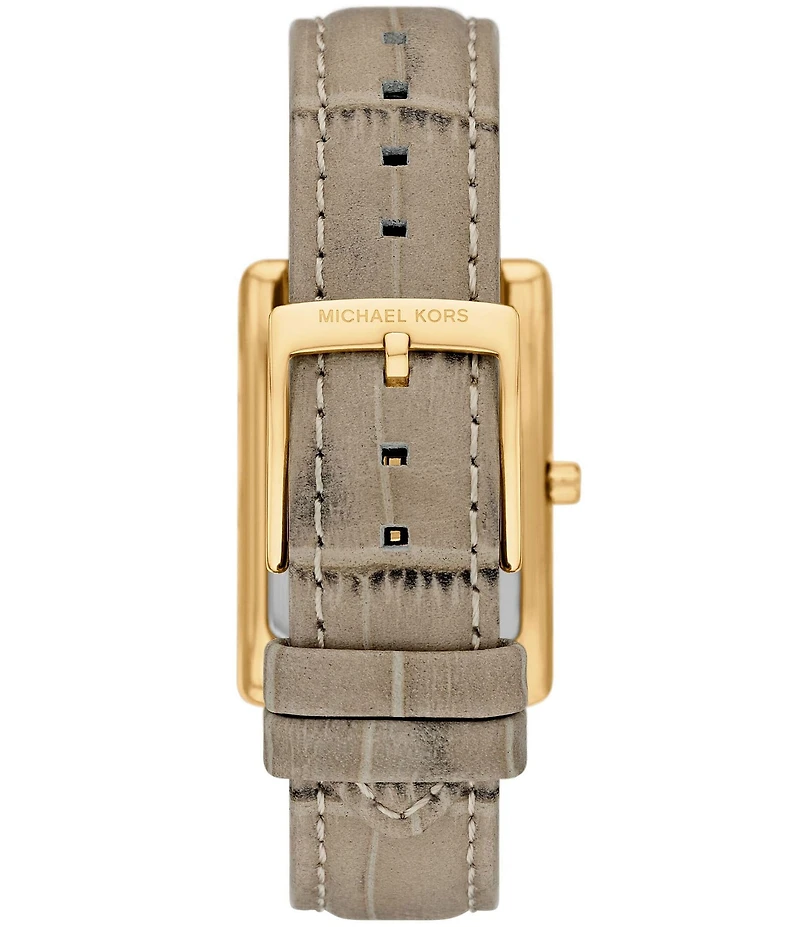 Michael Kors Women's Michael Kors Essex Quartz Three Hand Leather Strap Watch