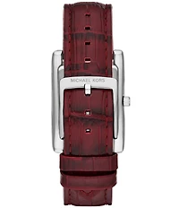 Michael Kors Women's Michael Kors Essex Quartz Three Hand Leather Strap Watch
