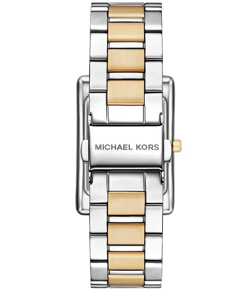 Michael Kors Women's Michael Kors Essex Quartz Three Hand Two Tone Stainless Steel Bracelet Watch