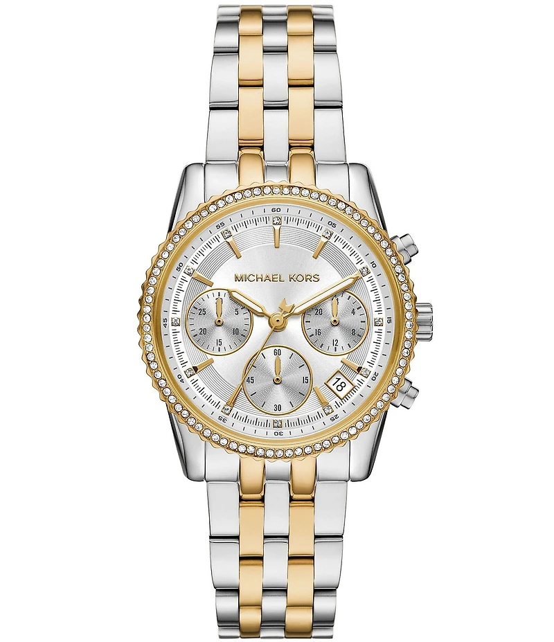 Michael Kors Women's Mini Bryant Chronograph Stainless Steel Bracelet Watch