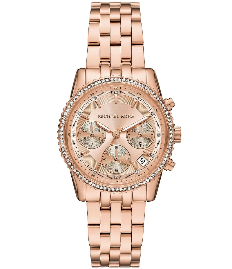 Michael Kors Women's Mini Bryant Chronograph Stainless Steel Bracelet Watch