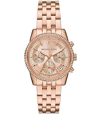 Michael Kors Women's Mini Bryant Chronograph Stainless Steel Bracelet Watch