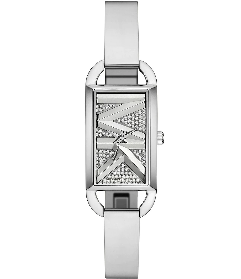 Michael Kors Women's MK Empire Crystal Three-Hand Stainless Steel Bracelet Watch