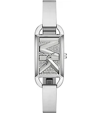 Michael Kors Women's MK Empire Crystal Three-Hand Stainless Steel Bracelet Watch