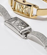 Michael Kors Women's MK Empire Crystal Three-Hand Stainless Steel Bracelet Watch