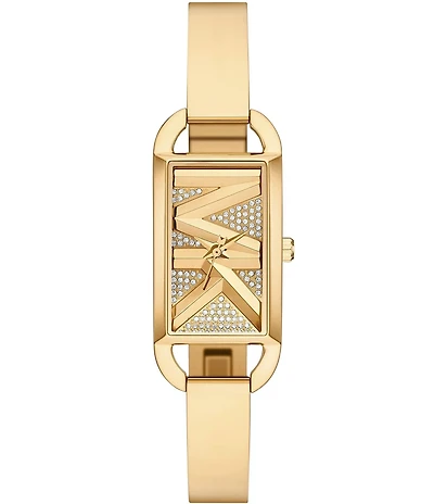 Michael Kors Women's MK Empire Three-Hand Gold-Tone Stainless Steel Bracelet Watch