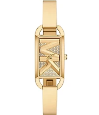 Michael Kors Women's MK Empire Three-Hand Gold-Tone Stainless Steel Bracelet Watch