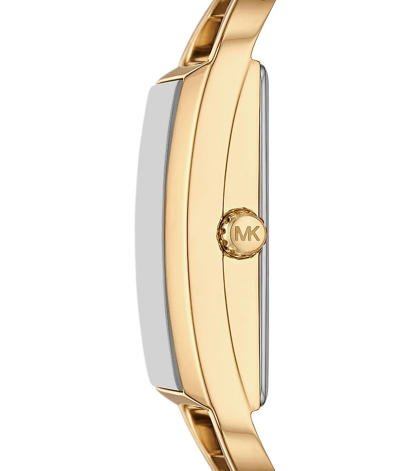 Michael Kors Women's MK Empire Three-Hand Gold-Tone Stainless Steel Bracelet Watch