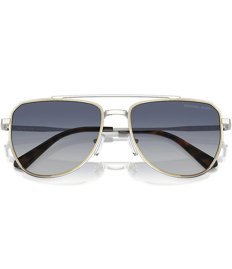 Michael Kors Women's Mk1155 58mm Aviator Sunglasses