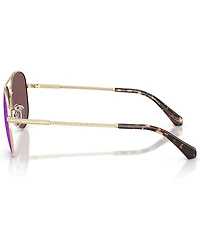 Michael Kors Women's MK1172 58mm Aviator Polarized Sunglasses