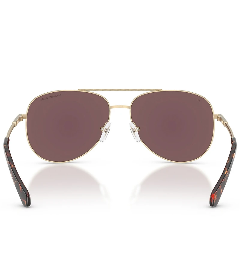 Michael Kors Women's MK1172 58mm Aviator Polarized Sunglasses