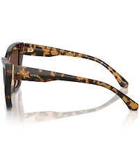 Michael Kors Women's MK2211U 57mm Polarized Tortoise Cat Eye Sunglasses