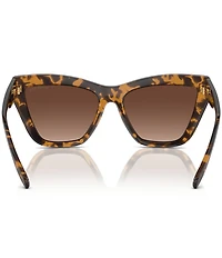 Michael Kors Women's MK2211U 57mm Polarized Tortoise Cat Eye Sunglasses
