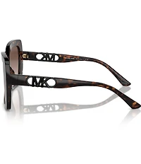 Michael Kors MK2213 57mm Tortoise Square Sunglasses
