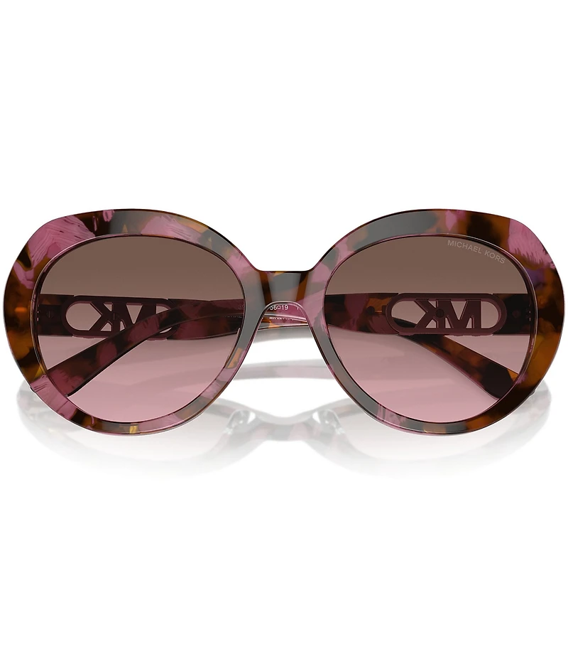 Michael Kors Women's MK2214U 56mm Tortoise Round Sunglasses