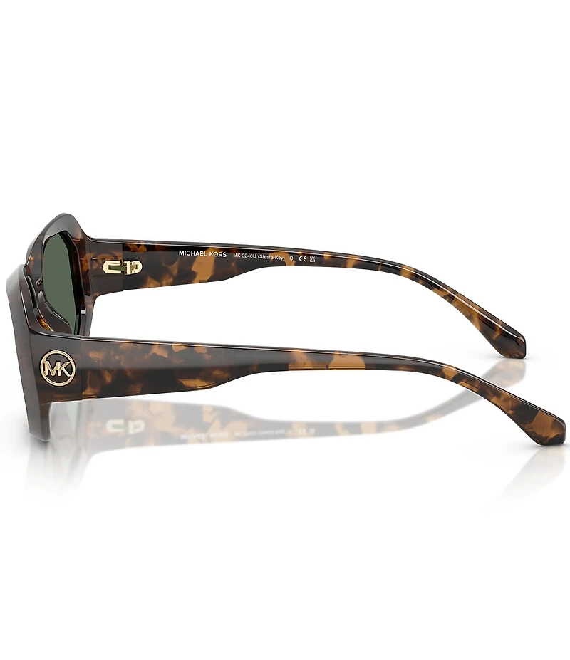 Michael Kors Women's MK2240U Siesta Key 54mm Square Sunglasses