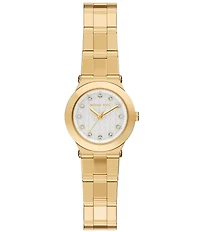 Michael Kors Women's Petite Billie Quartz Three Hand Stainless Steel Bracelet Watch