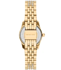 Michael Kors Women's Petite Lexington Quartz Three Hand Pave Stainless Steel Watch