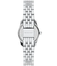Michael Kors Women's Petite Lexington Quartz Three Hand Pave Stainless Steel Watch