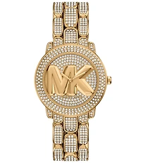 Michael Kors Women's Phoebe Quartz Three Hand Gold Tone Stainless Steel Bracelet Watch