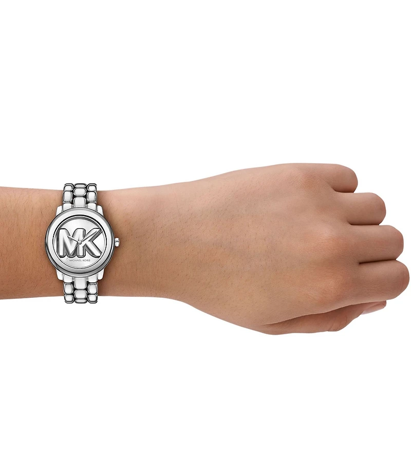 Michael Kors Women's Phoebe Quartz Three-Hand Stainless Steel Bracelet Watch