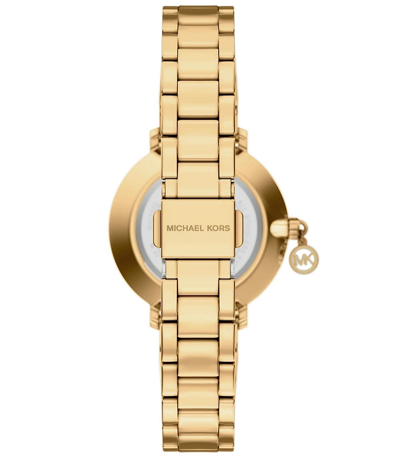 Michael Kors Women's Pyper Quartz Two Hand Gold Tone Stainless Steel Bracelet Watch