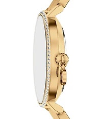 Michael Kors Women's Pyper Quartz Two Hand Gold Tone Stainless Steel Bracelet Watch
