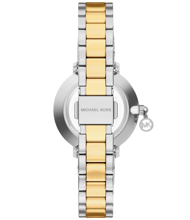 Michael Kors Women's Pyper Quartz Two Hand Gold Tone Stainless Steel Bracelet Watch