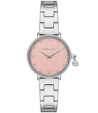 Michael Kors Women's Pyper Quartz Two Hand Stainless Steel Bracelet Watch