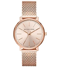 Michael Kors Women's Pyper Three-Hand Rose Gold-Tone Stainless Steel Watch