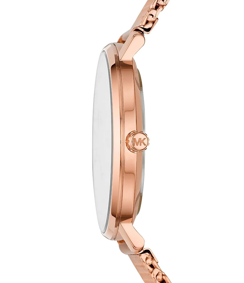 Michael Kors Women's Pyper Three-Hand Rose Gold-Tone Stainless Steel Watch