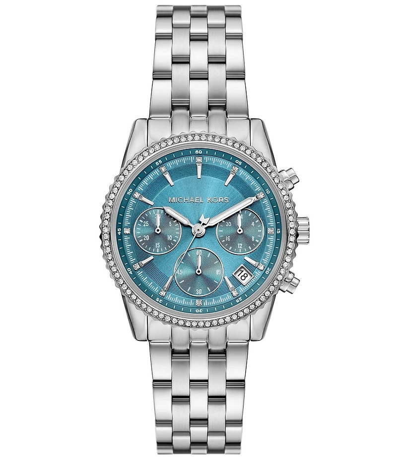 Michael Kors Women's Mini Bryant Quartz Chronograph Stainless Steel Bracelet Watch