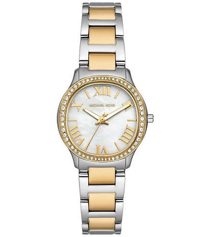 Michael Kors Women's Sage Three-Hand Two-Tone Stainless Steel Bracelet Watch