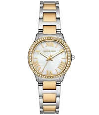 Michael Kors Women's Sage Three-Hand Two-Tone Stainless Steel Bracelet Watch