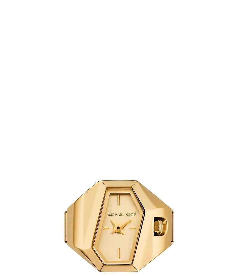 Michael Kors Women's Suri Quartz Two Hand Stainless Steel Watch Ring
