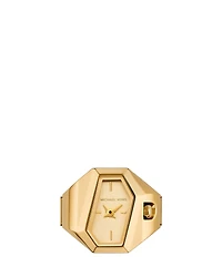 Michael Kors Women's Suri Quartz Two Hand Stainless Steel Watch Ring