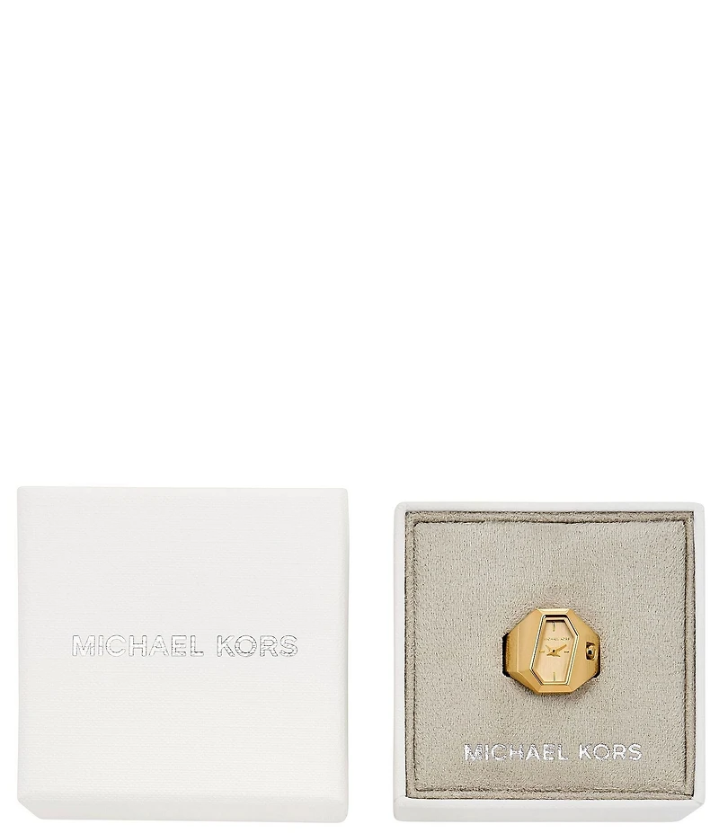 Michael Kors Women's Suri Quartz Two Hand Stainless Steel Watch Ring