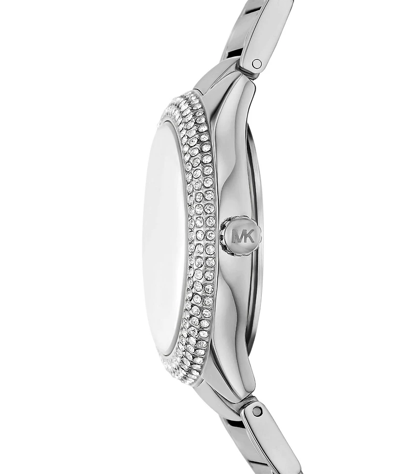 Michael Kors Women's Sylvia Quartz Three Hand Stainless Steel Bracelet Watch