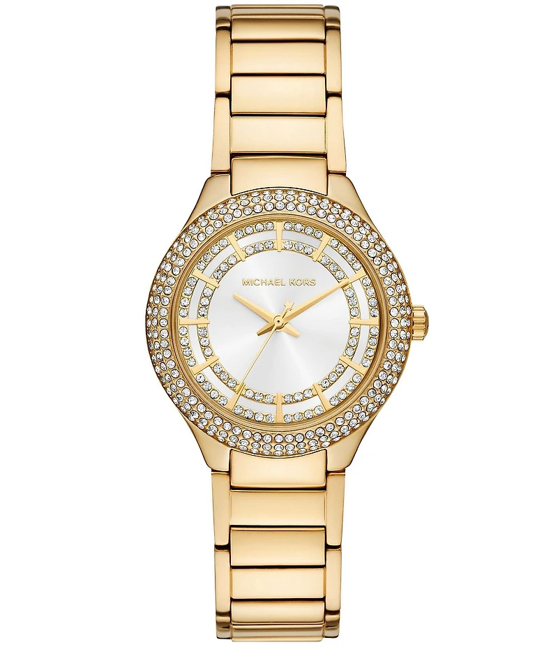 Michael Kors Women's Sylvia Quartz Three Hand Stainless Steel Bracelet Watch