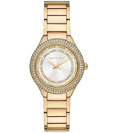 Michael Kors Women's Sylvia Quartz Three Hand Stainless Steel Bracelet Watch