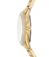 Michael Kors Women's Sylvia Quartz Three Hand Stainless Steel Bracelet Watch