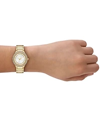 Michael Kors Women's Sylvia Quartz Three Hand Stainless Steel Bracelet Watch