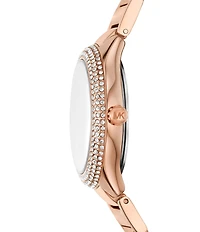 Michael Kors Women's Sylvia Quartz Three Hand Stainless Steel Bracelet Watch