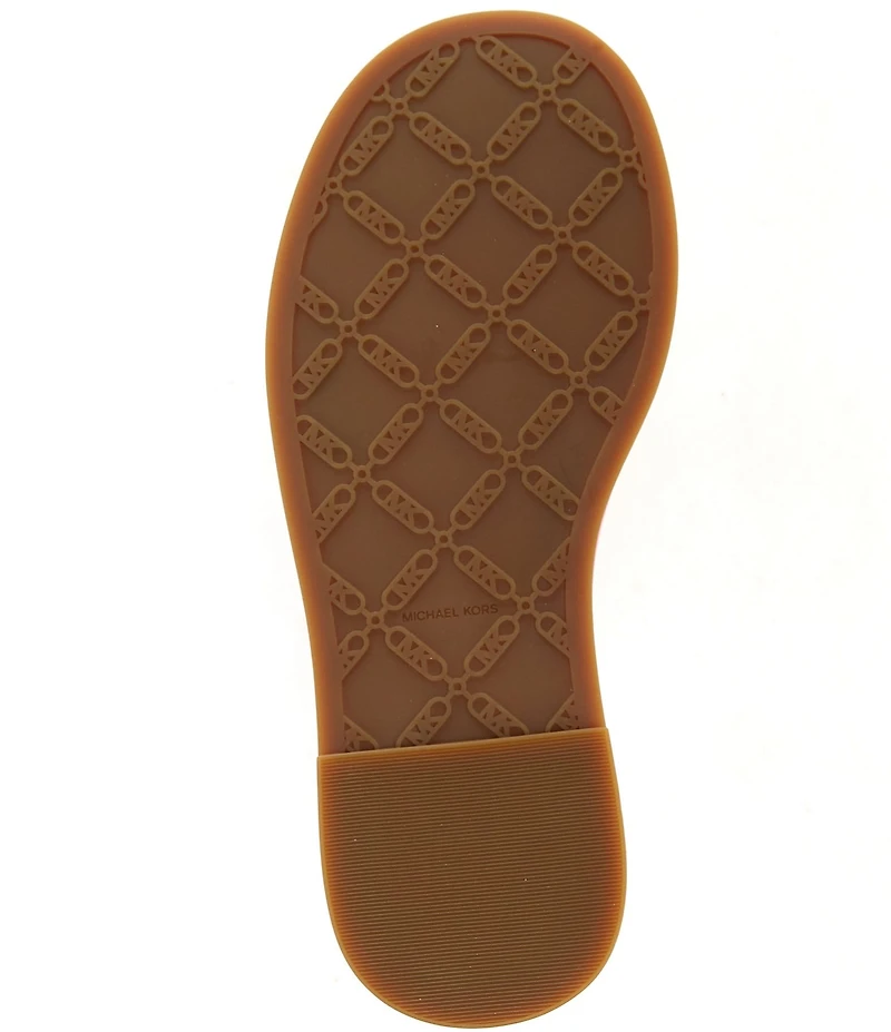 Michael Kors x Christina Zimpel Dana Printed Canvas Slide Sandals