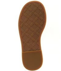 Michael Kors x Christina Zimpel Dana Printed Canvas Slide Sandals