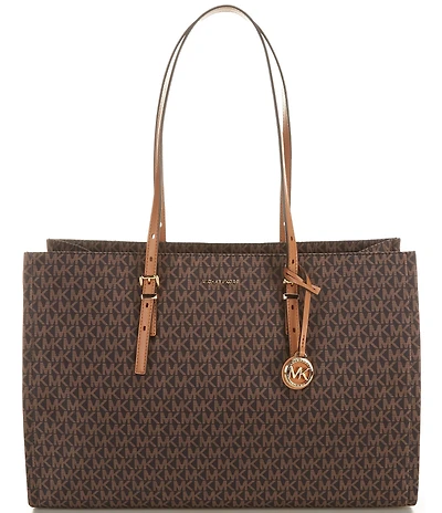 Michael Kors Zadie Large East West Multi Function Top Zip Tote Bag