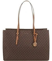 Michael Kors Zadie Large East West Multi Function Top Zip Tote Bag